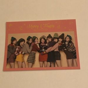 Kpop Twice Merry and Happy Post Card